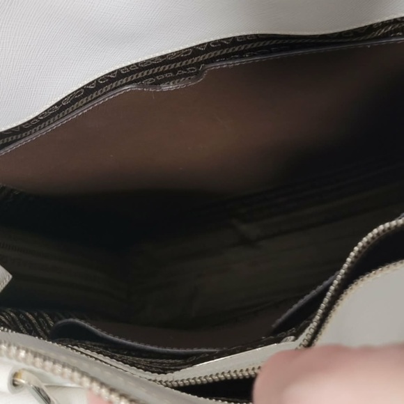 👜🍄🟫 PRADA Saffiano Leather Laptop Tote – Bone / Mushroom 🍄🟫👜 - Picture 12 of 15